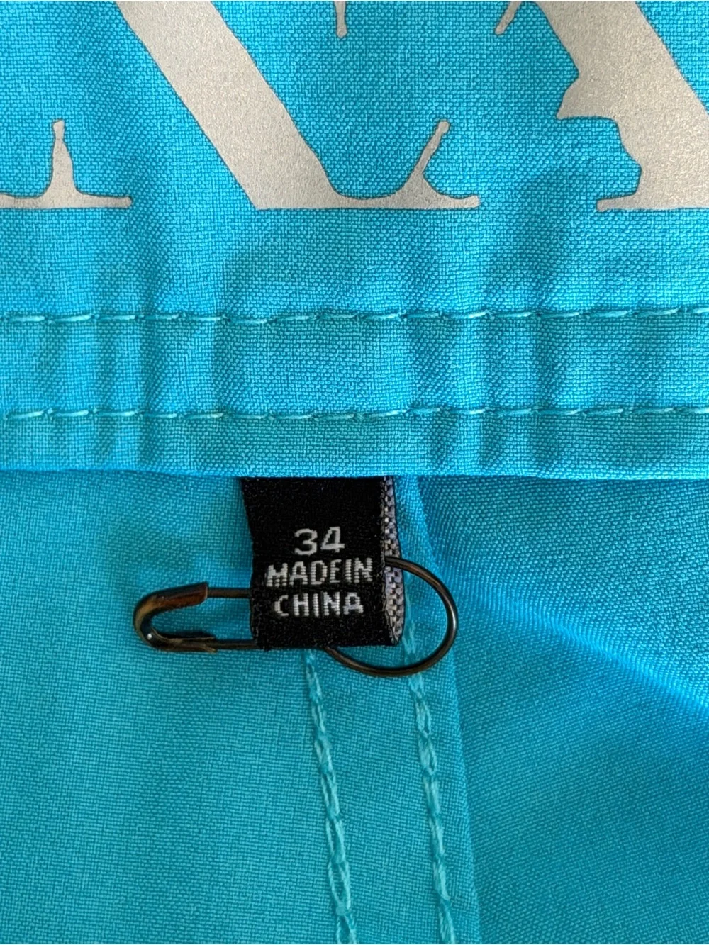 Manaola Hawaii Turquoise Swim Board Shorts Men’s 34 7